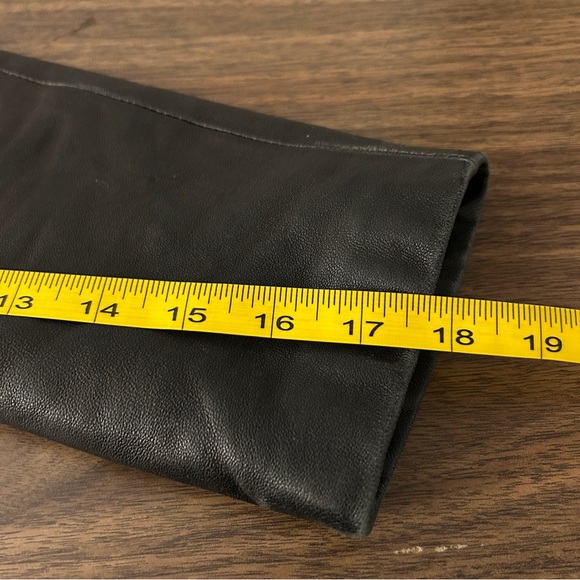 ❤️ Danier Women's Dark Leather Coat M - Picture 13 of 13